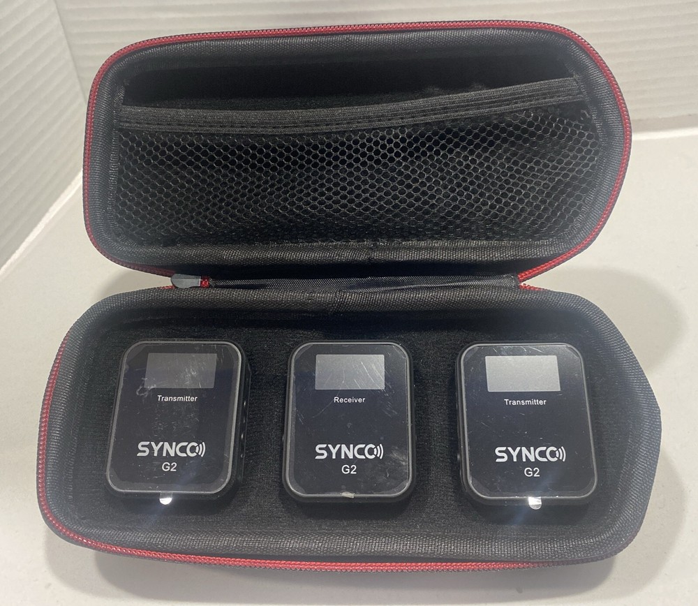 SYNCO G2 Wireless Lavalier Microphone System for Camera Tablet Phone Vlog