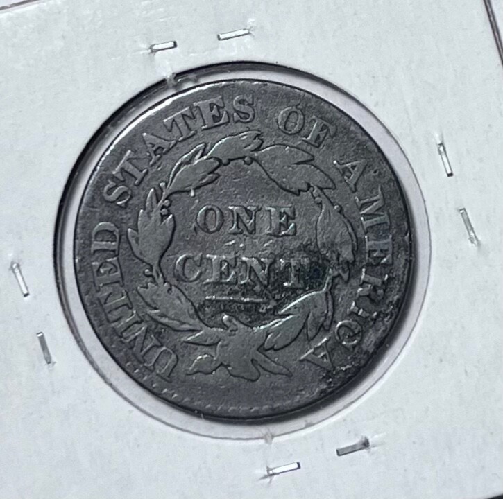 1838 coronet head large cent