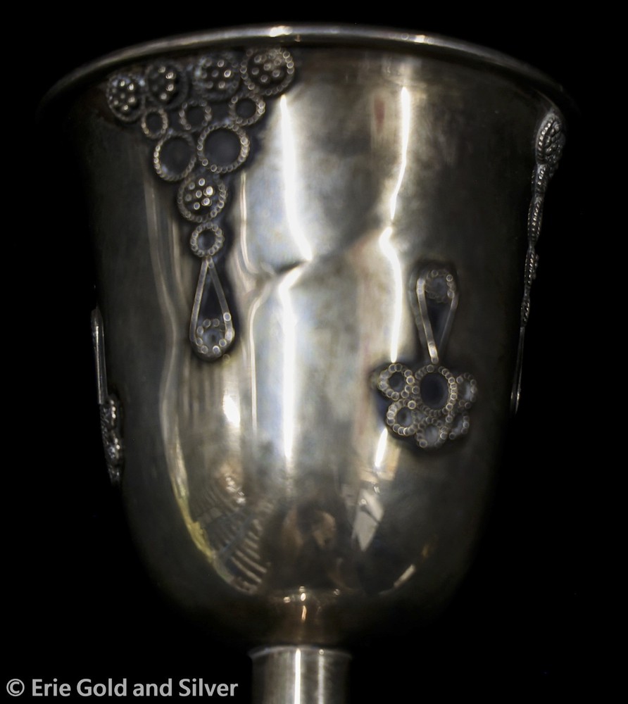 Bier Israel Sterling Silver Kiddush Cup