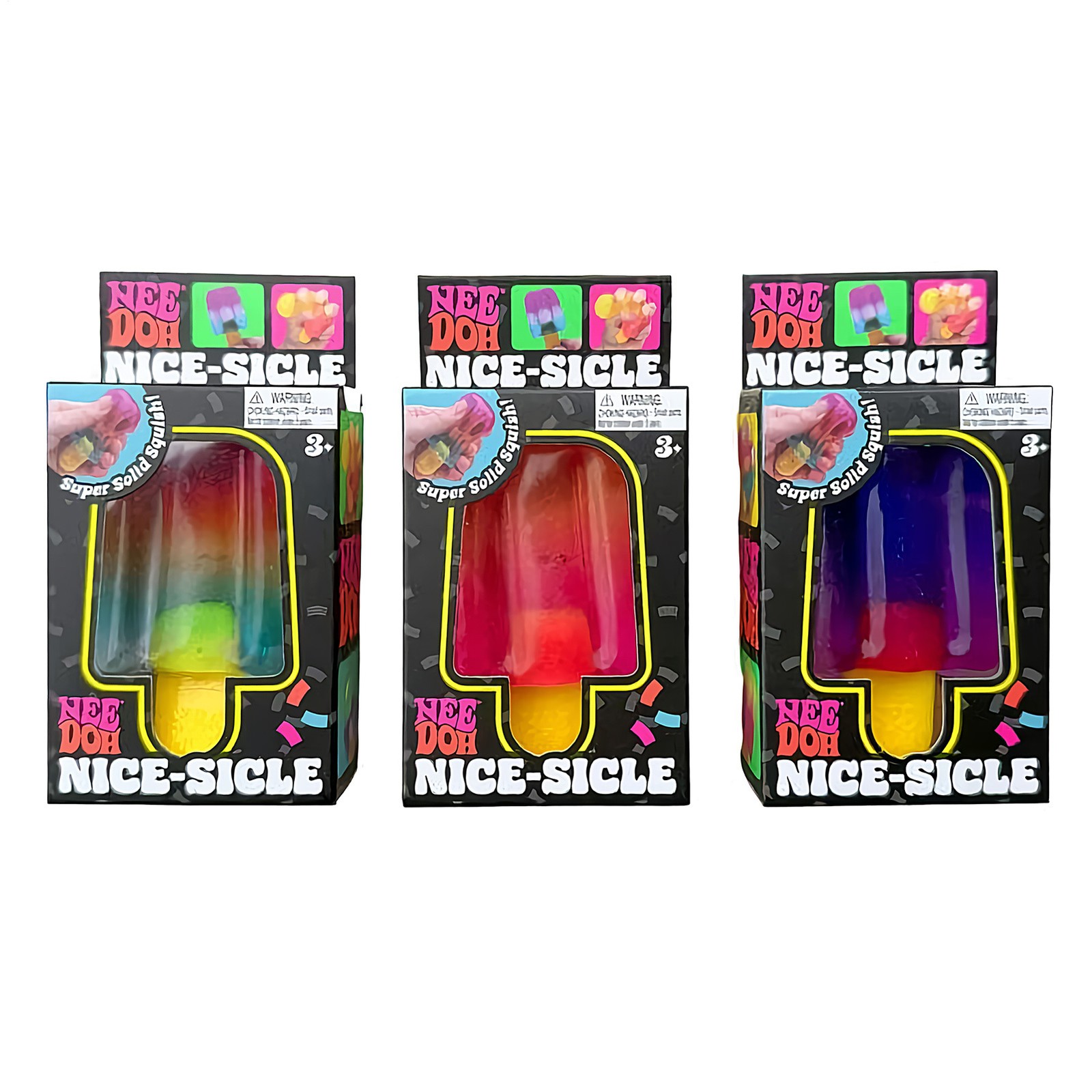 NeeDoh Nice-Sicle Fidget Squish Toy Popsicle Blind Box Squeeze Ball Random