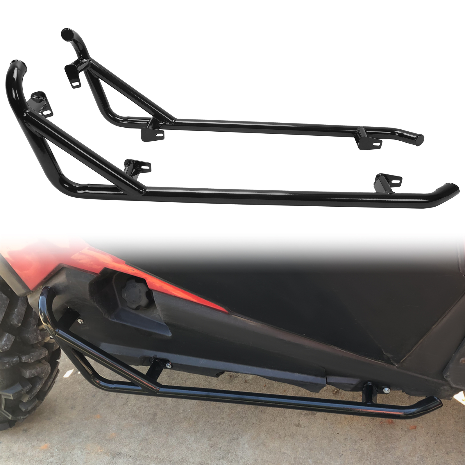 New! Side Nerf Bars Rock Sliders For 14-23 Polaris RZR XP 1000 Trail 900S Turbo