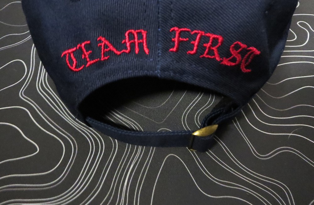 ONE7SIX REDMAN TEAM FIRST SOF SPECIAL OPS NAVY & RED DAD HAT ONE 7 SIX O7S