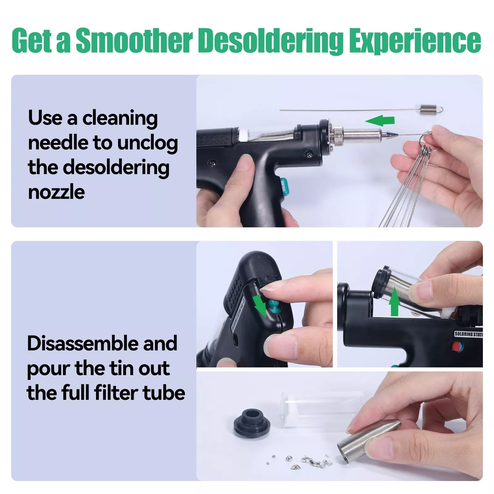 YIHUA 90W 948 Desoldering Rework Station Desoldering Gun Digital Adjustable Temp