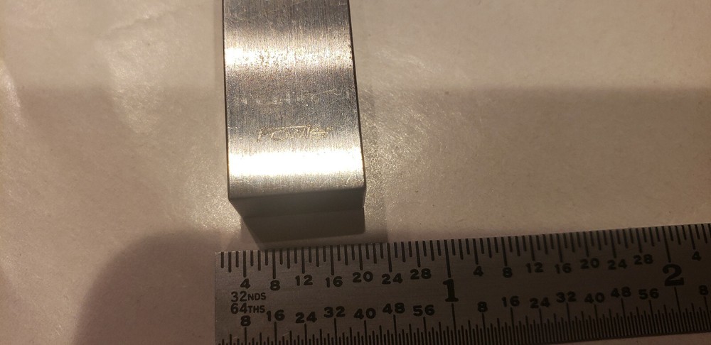 .550" Fowler Rectangular Steel Gage Gauge Block.