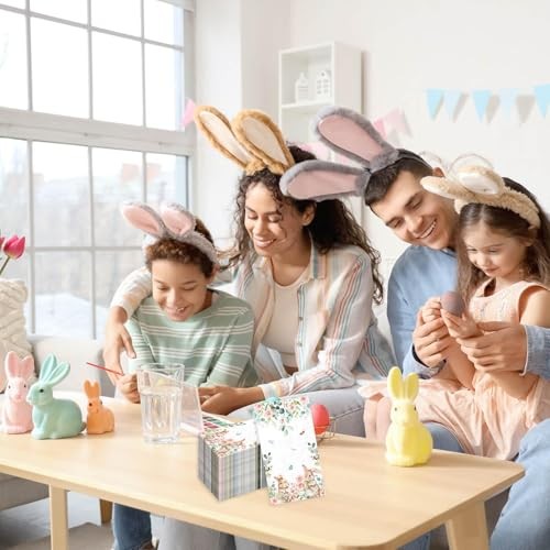 100pcs Easter Bunny Floral Guest Napkins Rabbit Flowers Spring Seasonal