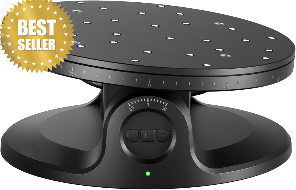 3D Scanning Turntable Dual Axis Motorized Platform Precision Small Objects