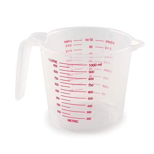 4-Cup Capacity Plastic Measuring Cup, Multicolor