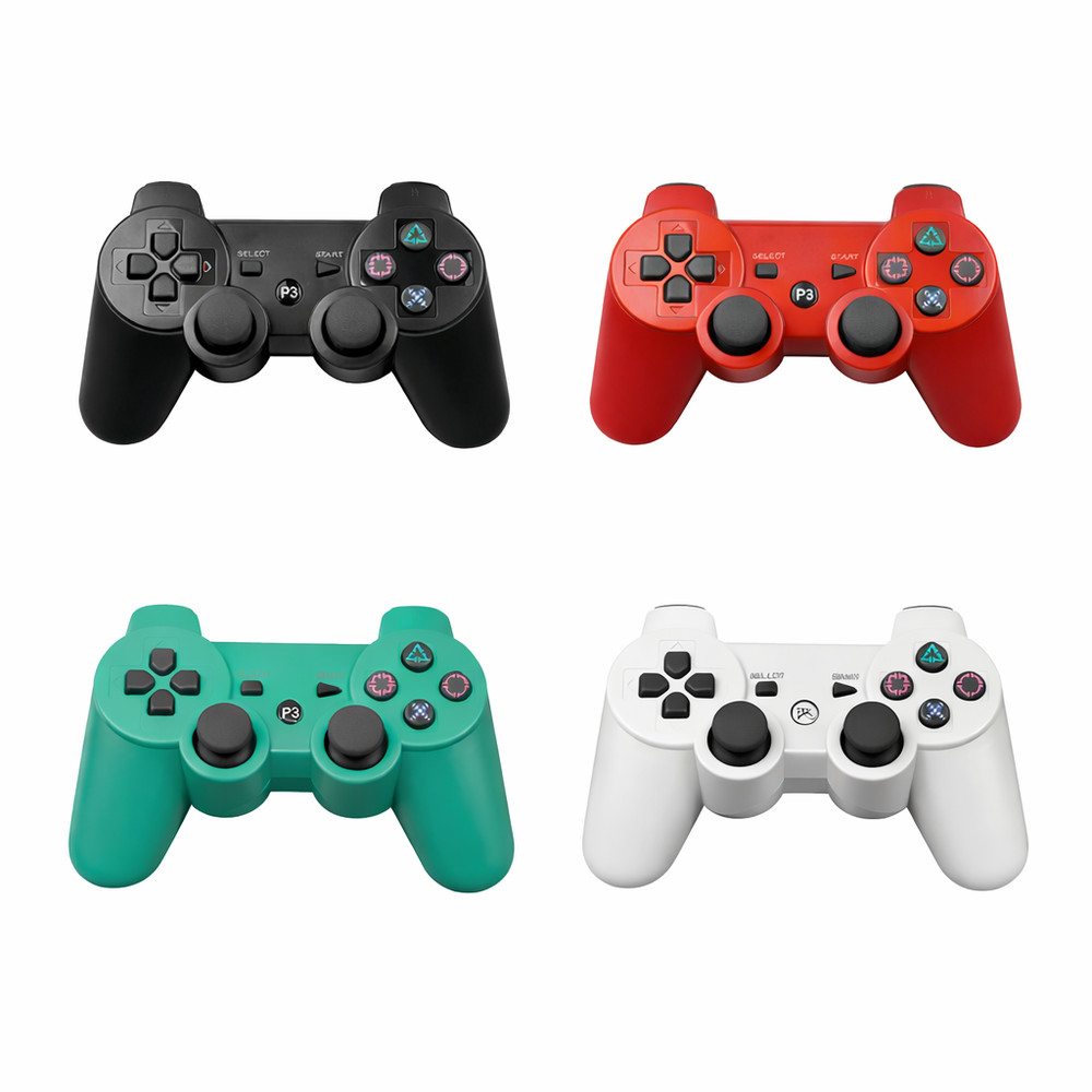 For PS3 Wireless Bluetooth Game Controller With Dual Vibration Six Axis Support