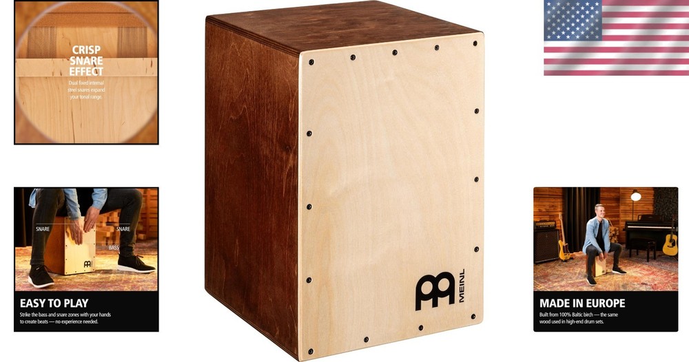 Baltic Birch Jam Cajon Drum - Handmade in