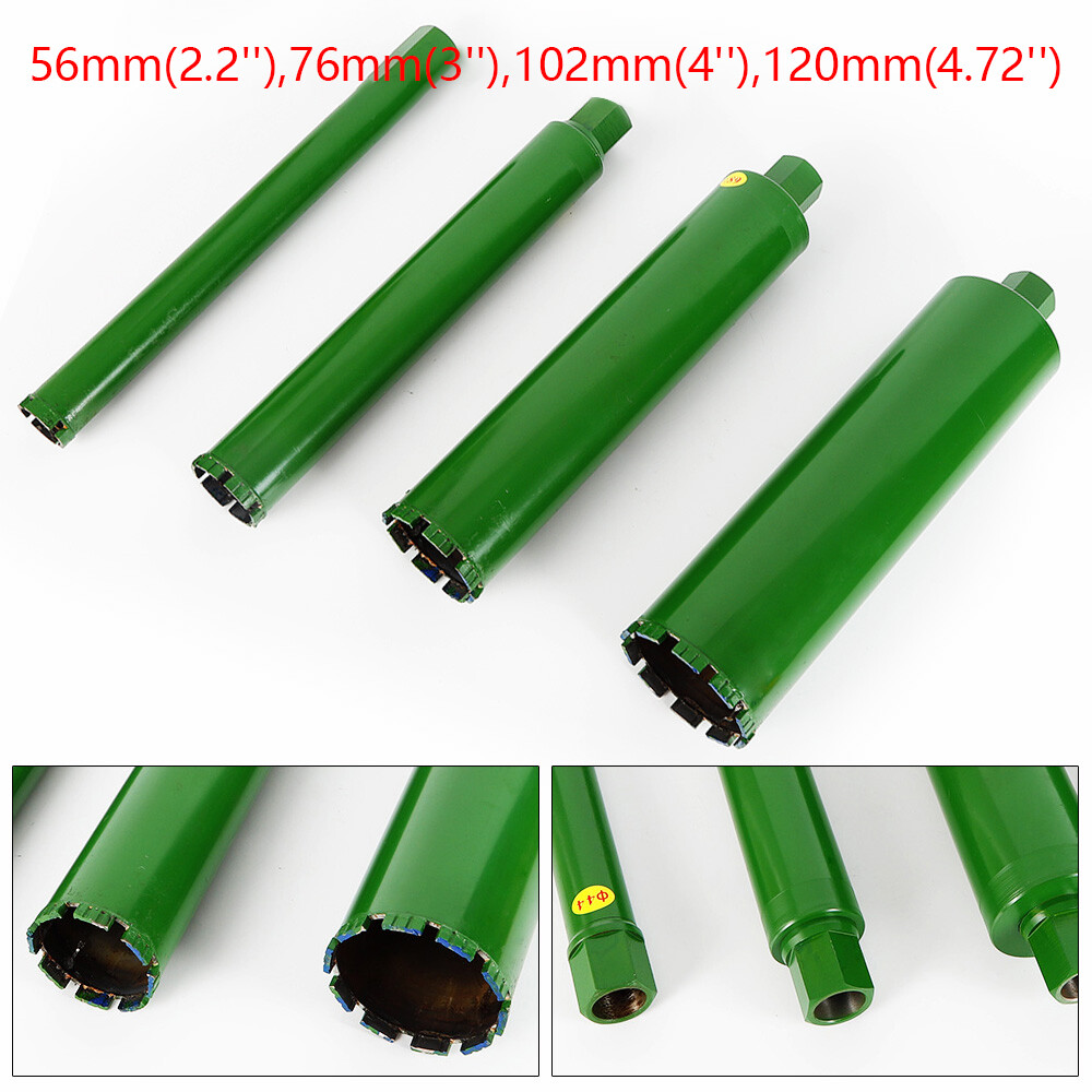 Core Drill Set Wet Diamond Concrete Core Drill Bit 4Size 2.2"/3"/4"/4.72" Thread
