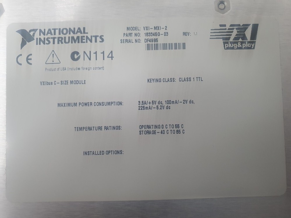 National Instruments NI VXI-MXI-2 VXIbus C-Size Module