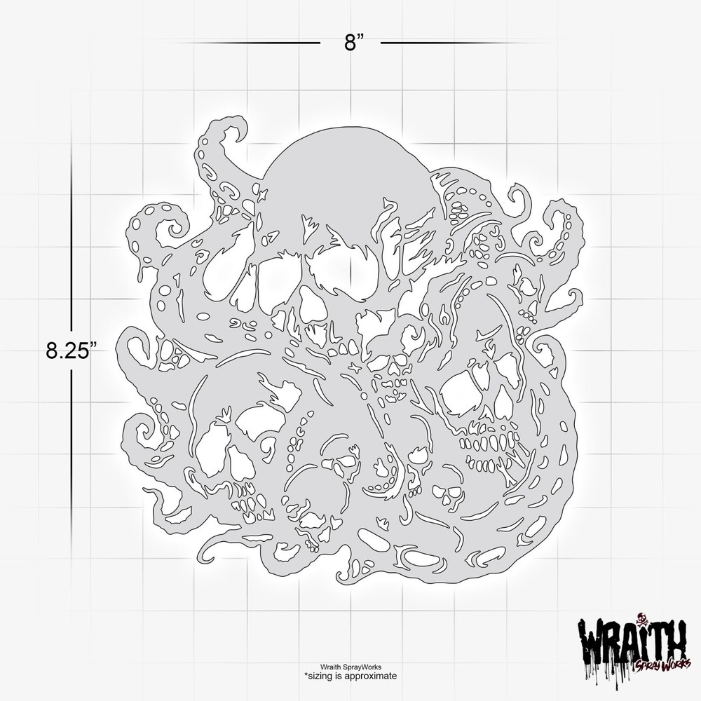 Horror From the Deep #2 - Reusable Airbrush Stencil Template