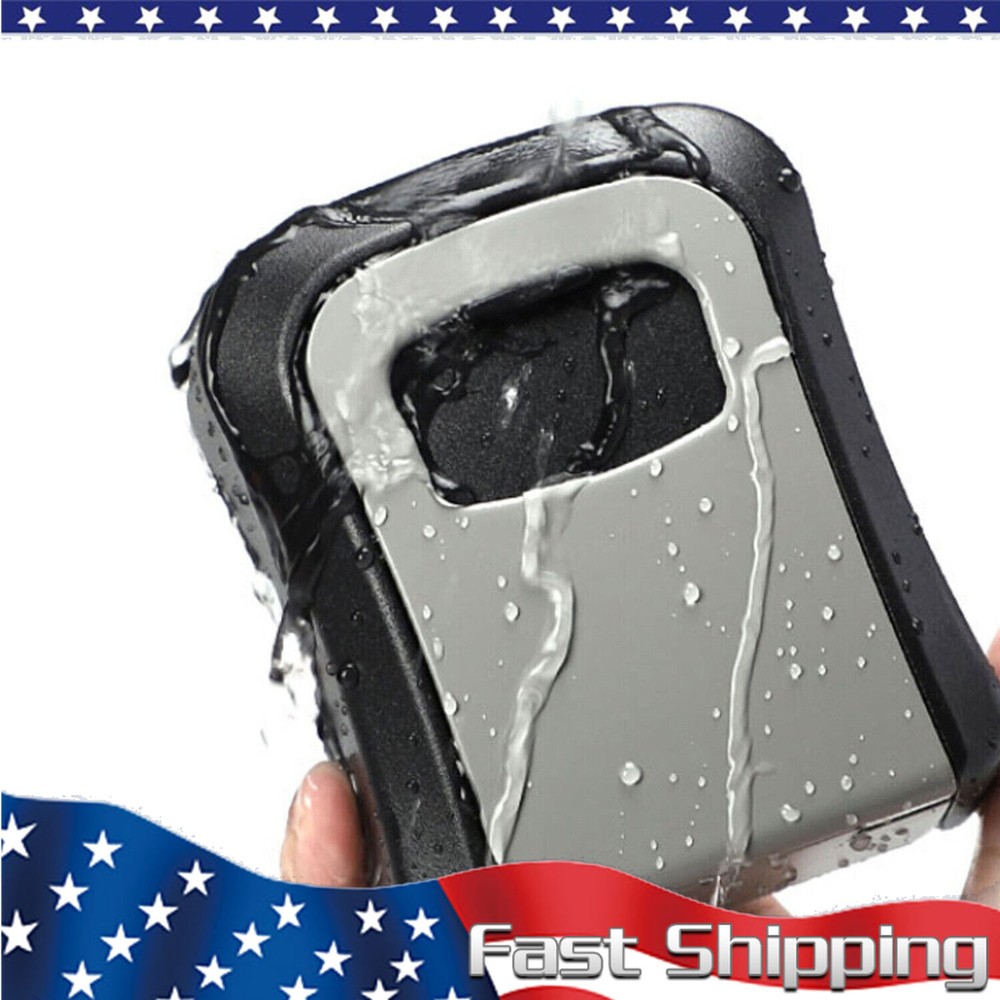 4 Digit Key Safe Lock Box Wall Mount Combination Security Storage Case Organizer