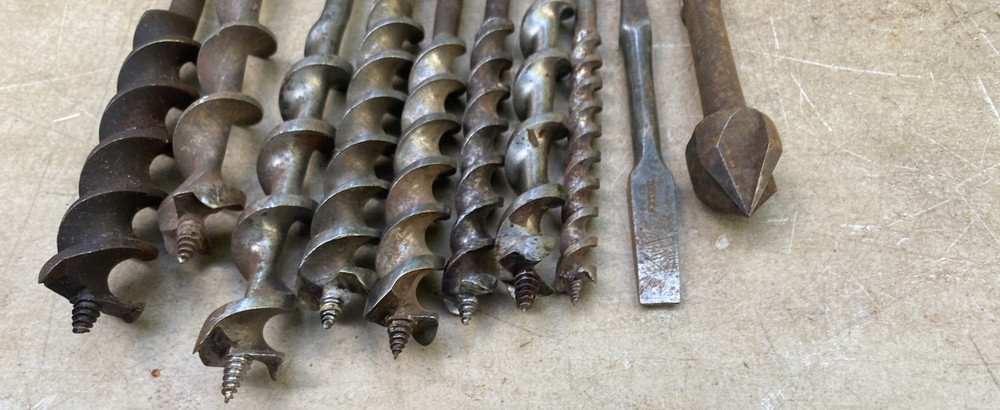 Vintage Sears Bit Brace & 10 Bits