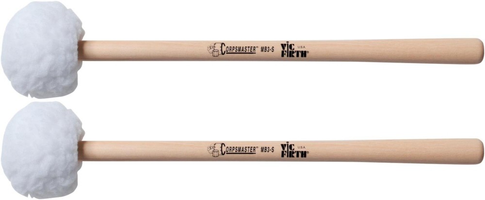 Vic Firth Corpsmaster Marching Bass Mallets Soft Large