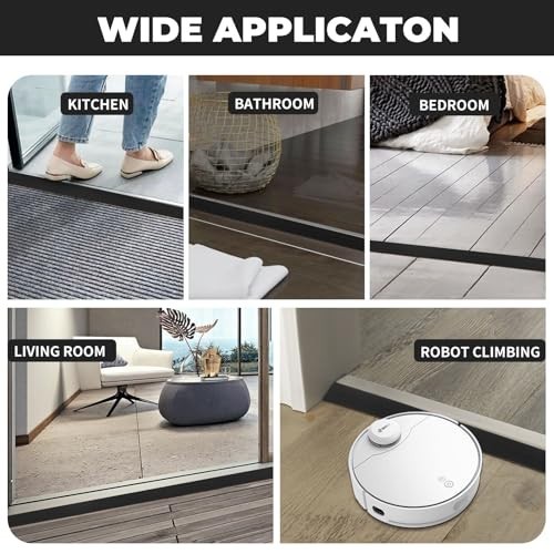 Self-Adhesive Floor Transition Strips 36" Door Threshold Edge Reducer 3/4"-4/5