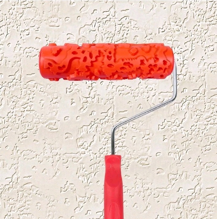 7''Paint Pattern Roller For Wall Decoration Classic Rubber Texture Roller EG323T