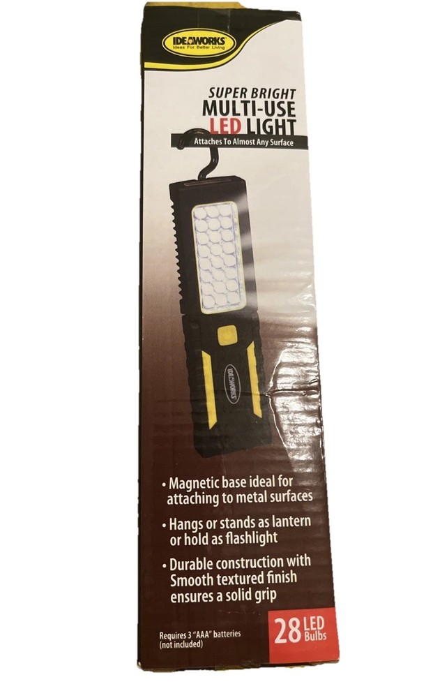 Ideaworks Portable Handheld Super Bright Multi-Use LED Light, 28 LED Bulbs