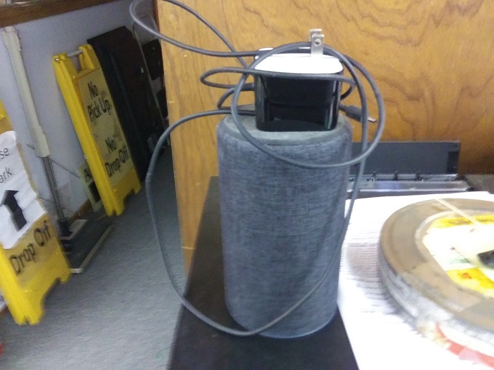 Amazon Echo 2nd Gen Smart Speaker Alexa n Dolby processing  Heather Gray Fabric