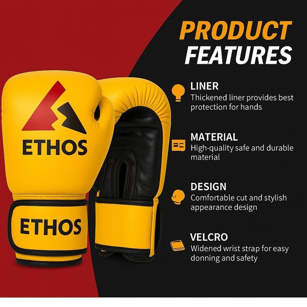Leather Boxing gloves 16 oz