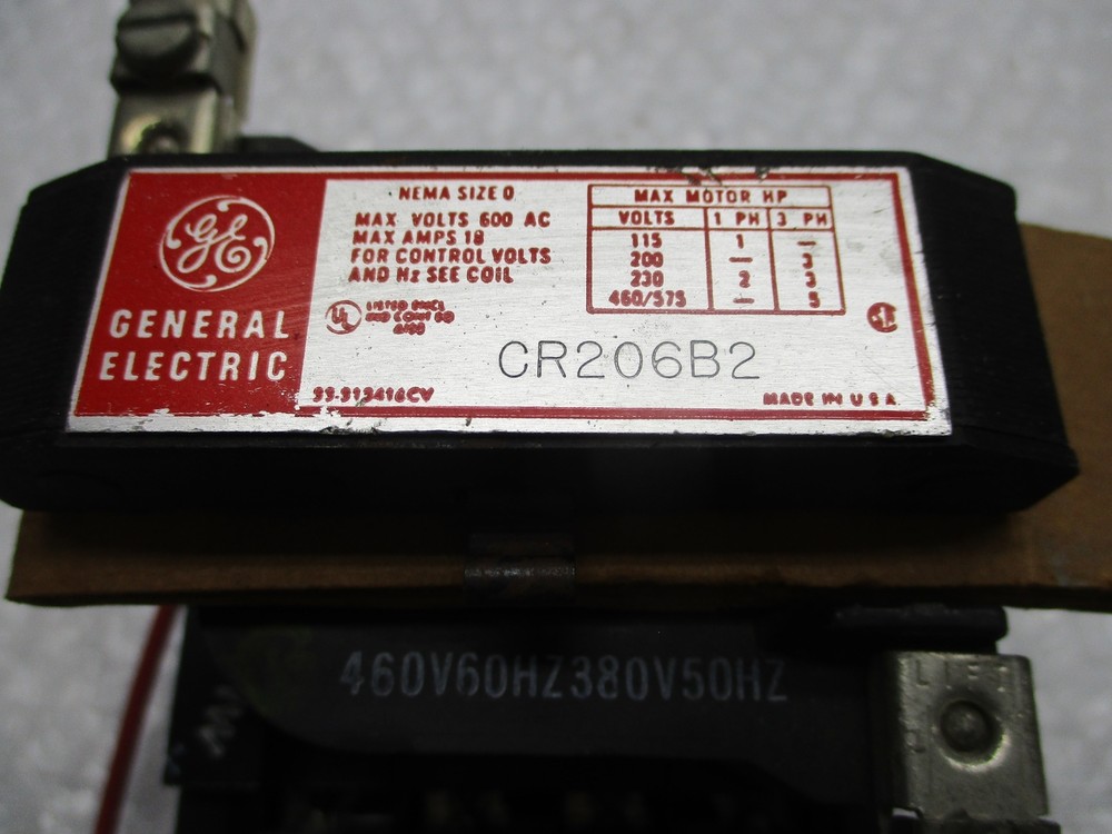 GENERAL ELECTRIC CR206B2 MOTOR STARTER NSNP