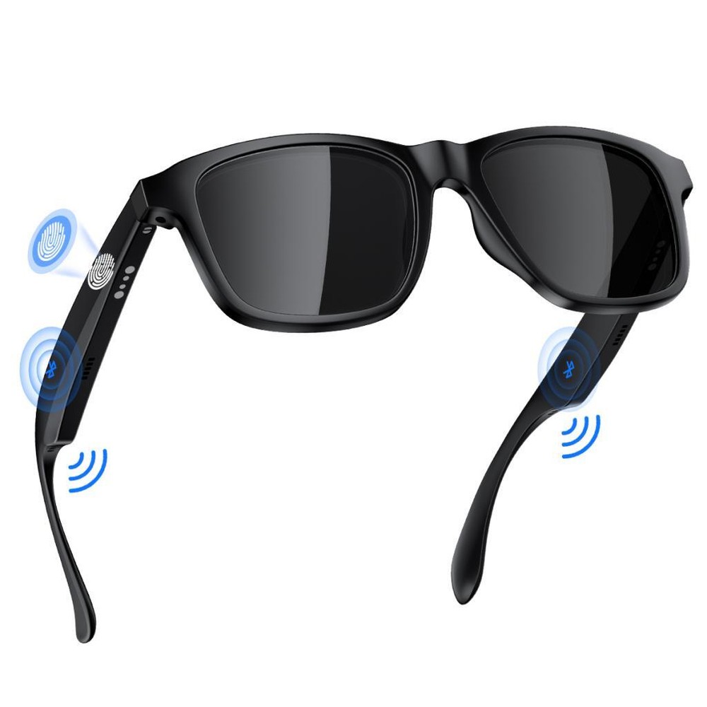 Men Smart Bluetooth Glasses Safety Sunglasses Rectangular Audio UV Protection US