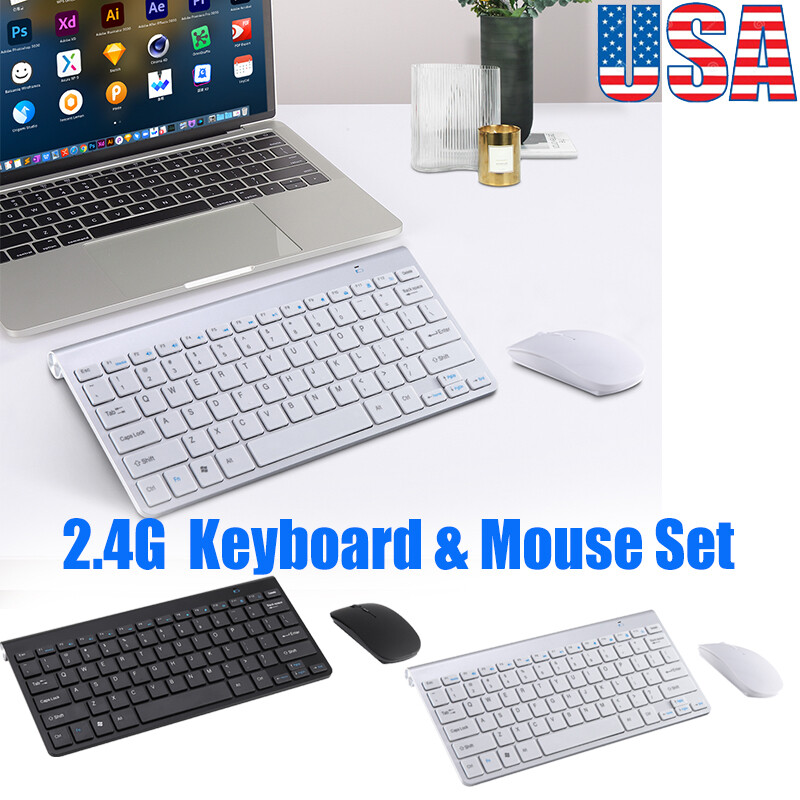 Mini Wireless Keyboard And Mouse Set Waterproof 2.4G For Mac Apple PC Computer
