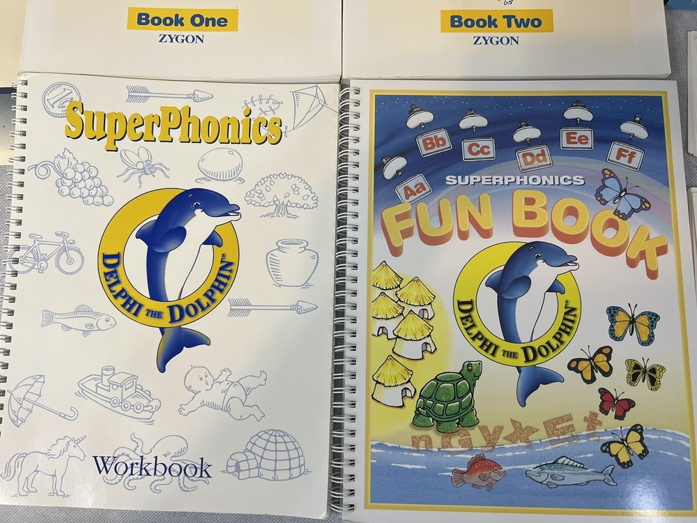 Superphonics Set Guide Books Home School Learning Educational Discs Flashcard