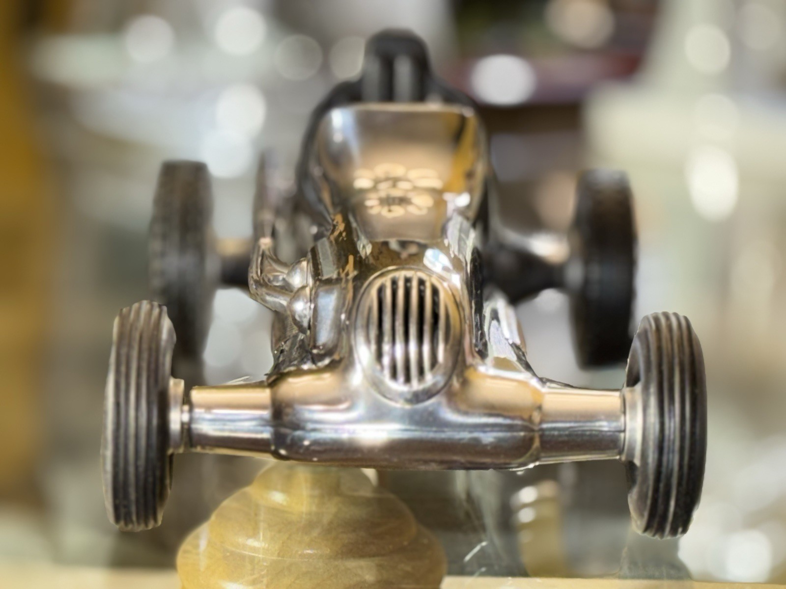 Hornet 1930s Tether Car Model 9.75" Aluminum Replica Racing Spindizzy New