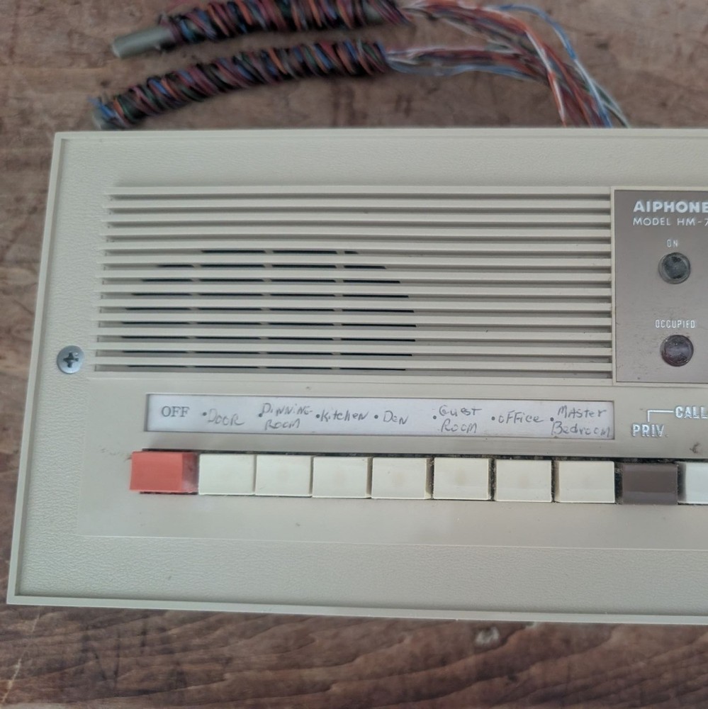 Aiphone Model HM-7 Type A Wired Intercom Panel Japan UNTESTED For Parts