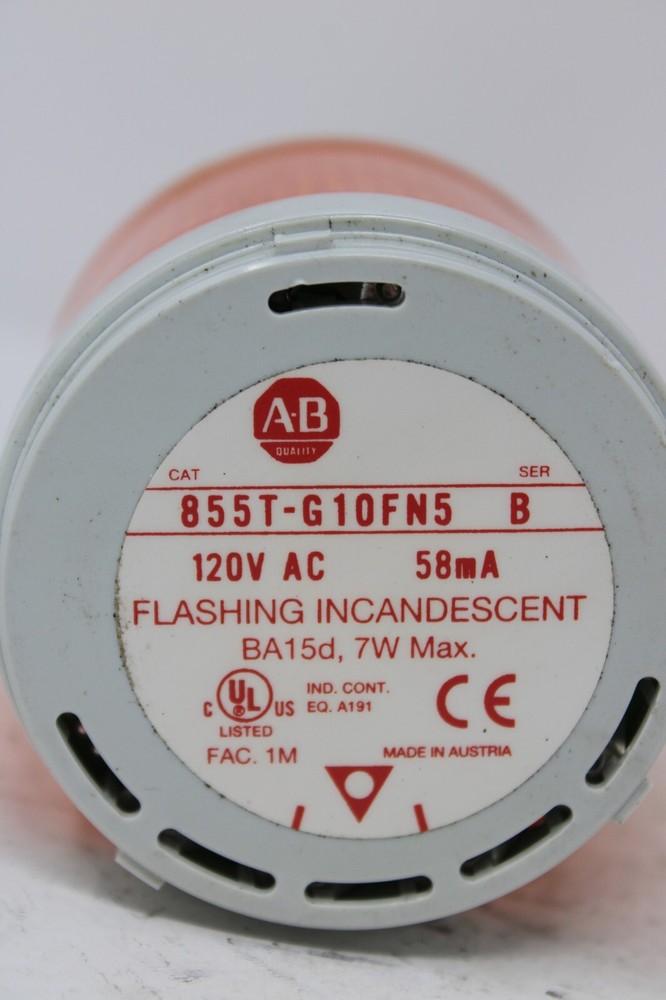 Allen Bradley 855T-G10FN5 Orange Stack Light
