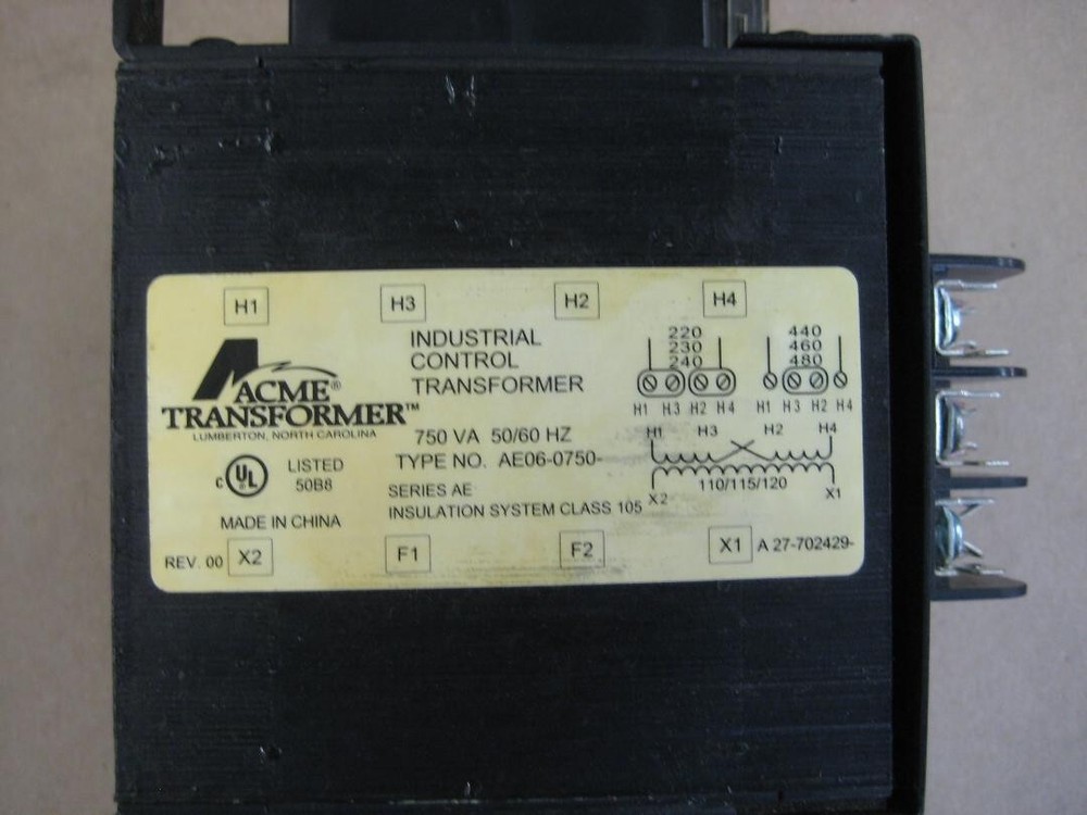 ACME 750 VA TRANSFORMER AE06-0750