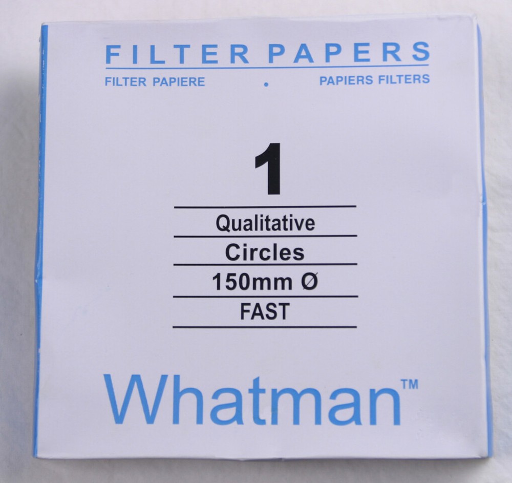 FILTER PAPER 15 cm 100 DISCS QUALITATIVE FAST 101
