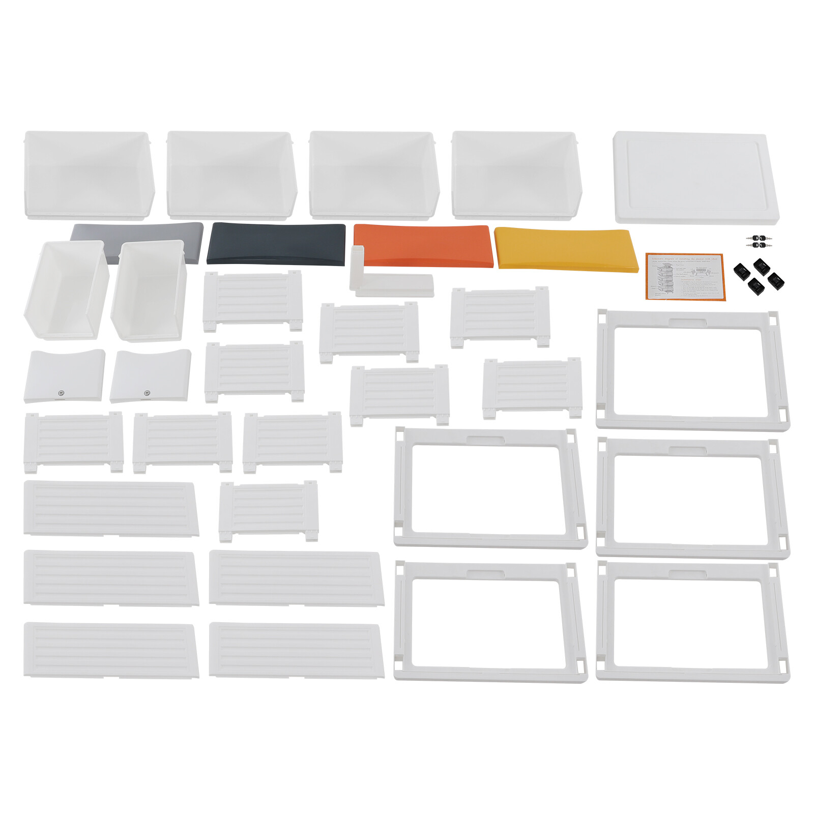 5-Tier Plastic 5 Drawers Dresser Storage Cabinet Bedroom Chest Closet Organizer