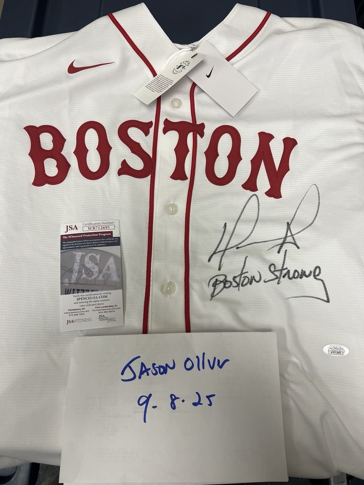 David Ortiz Signed Jersey Boston Strong Inscription