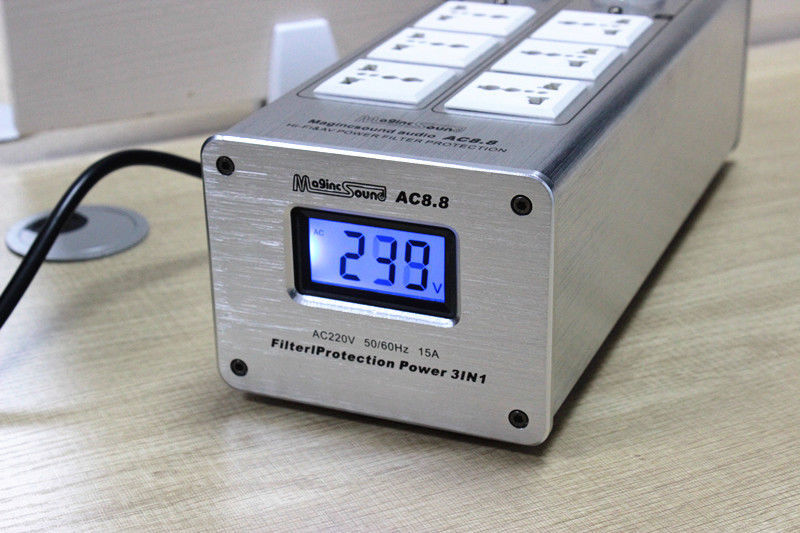 110-240V AC8.8 Advanced Audio Power Purifier Filter AC Power Socket 3000W/15A
