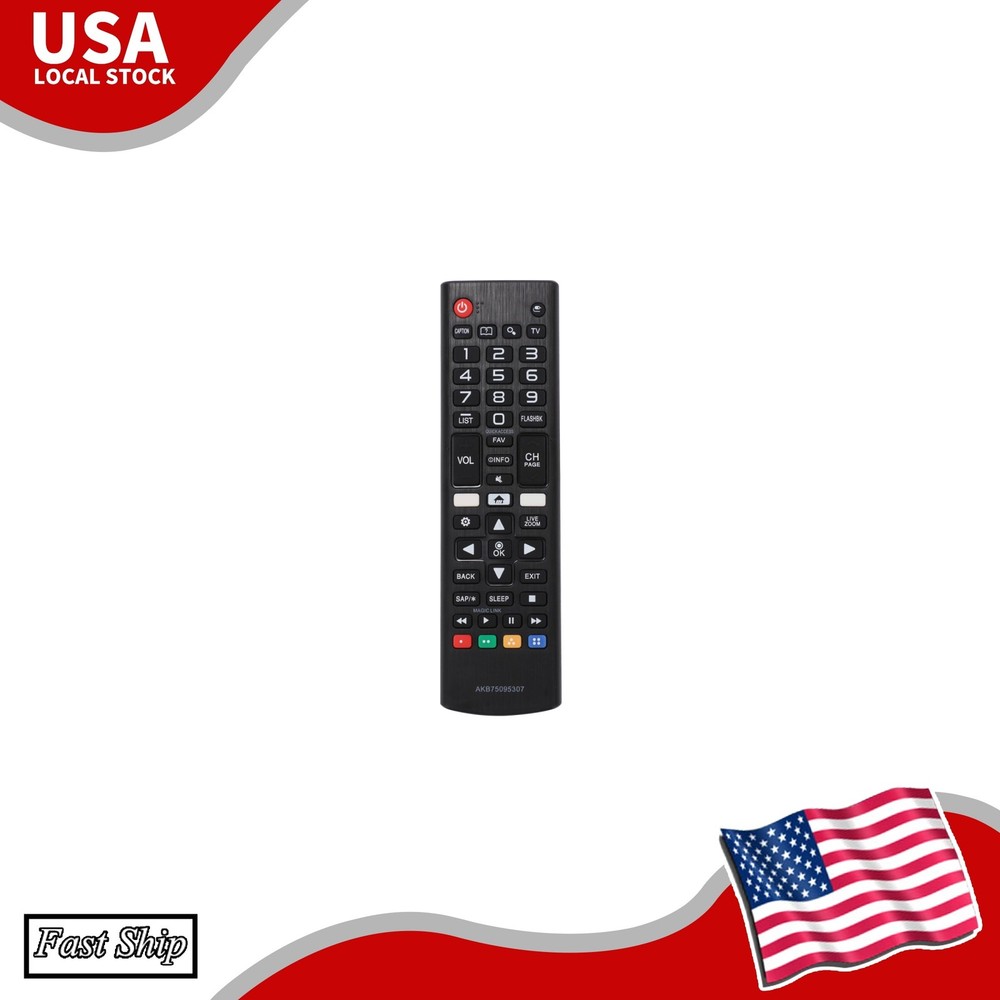 Remote Control Compatible with LG TV Models Using AKB75095307