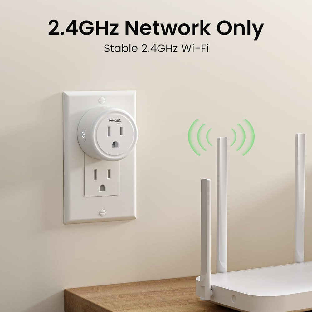 Plug Mini, Wifi Smart Outlet Plug Compatible with Alexa and Google Home, Timer O