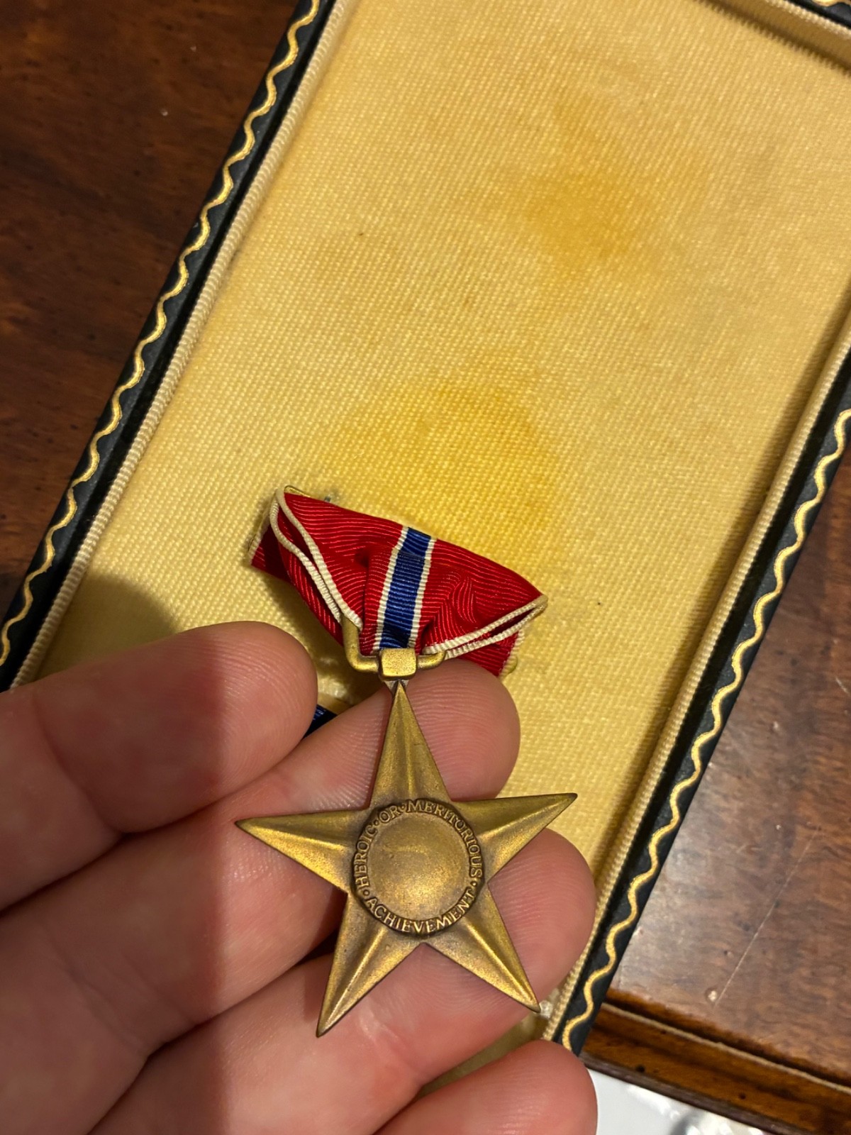 bronze star medal wwii - (w case, clipping, and docs) awarded to Lt Col R.B