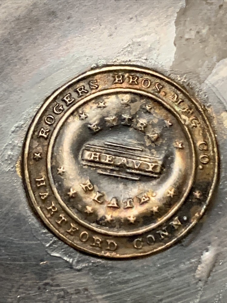 RARE Antique Rogers Bros MFG Co Silver plate Large Beer Stein, Serving Pitcher