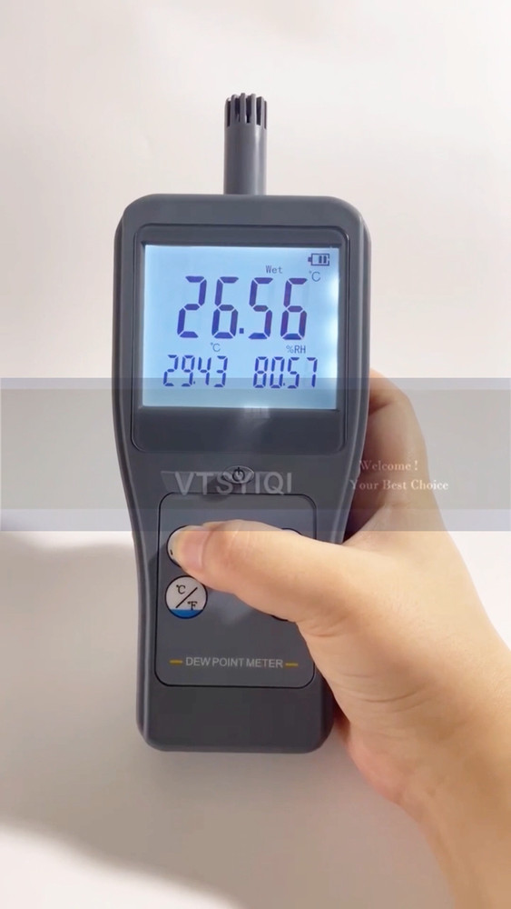 Dew Point Meter With Automatic Power Off Function Battery Indication Functi