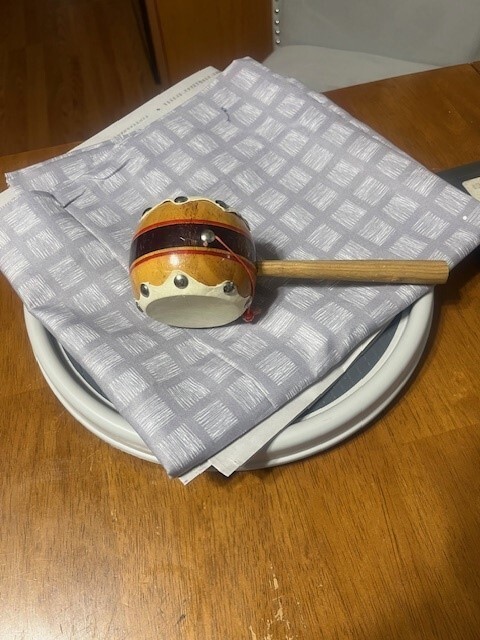 Wooden Monkey Drum Spinning Double Sided