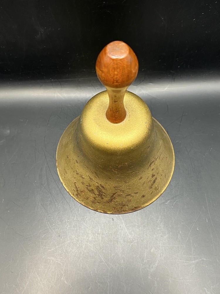 Metal Bell With Wood Handle