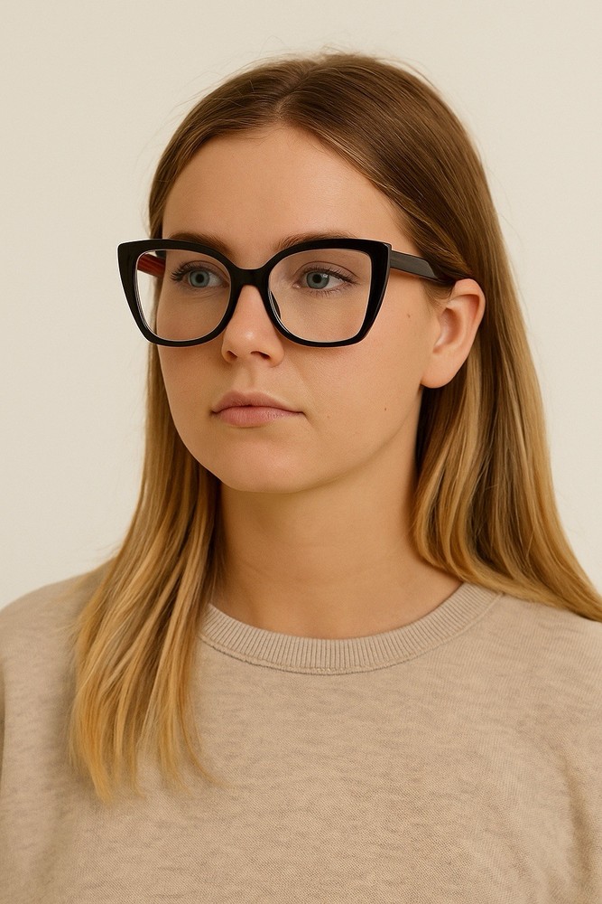 Blue Light Blocking Cat Eye Glasses – TR90 , Spring Hinges