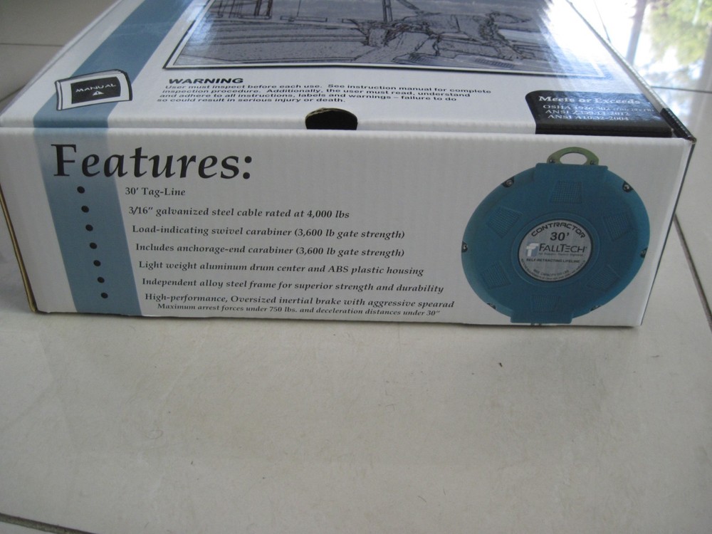 FallTech 727630, 30' Contractor Self Retracting Lifeline