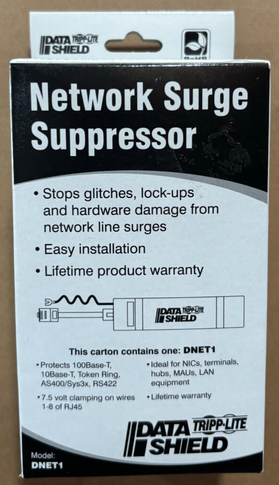 Tripp~Lite Data Shield Network Surge Suppressor (1 per box) NEVER USED!!