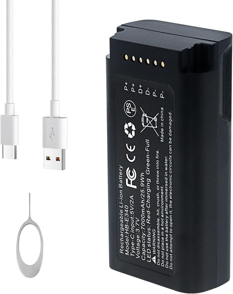 7000mAh HB-E340 Replacement Battery For eufy Security Video Doorbell E340 C31