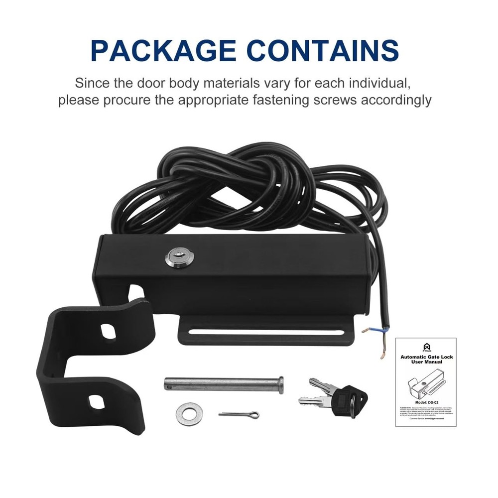 Universal Automatic Electric Gate Lock Gate Operator System Device Safe Secur...