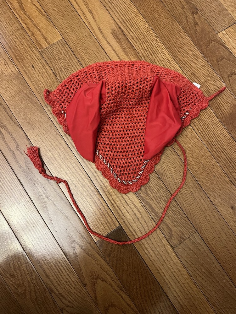 New red horse ear bonnet