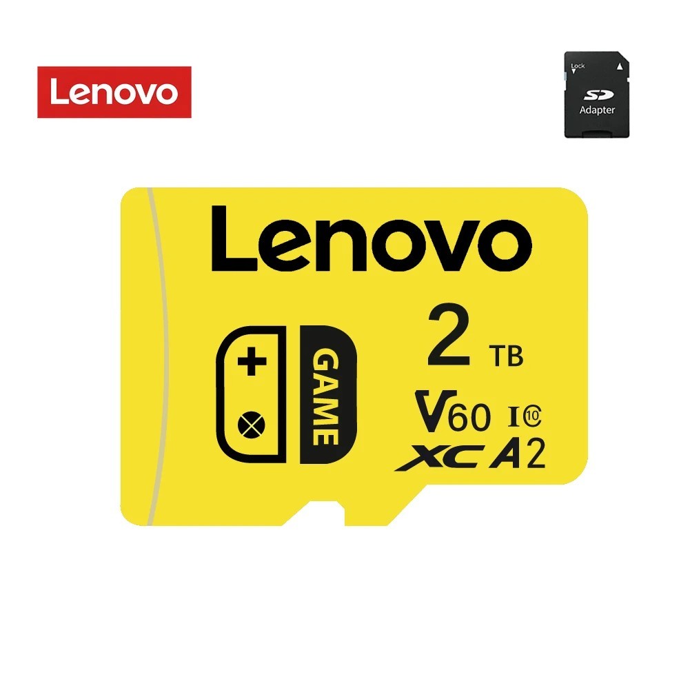 Lenovo 2TB Micro SD Card – High Speed Class 10 Memory Card for Nintendo & Gaming
